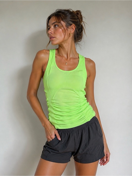 90 Degree By Reflex Tops - 90 Degree by Reflex Ruched Racer Tank Sz S/M